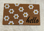 White flowers and hello