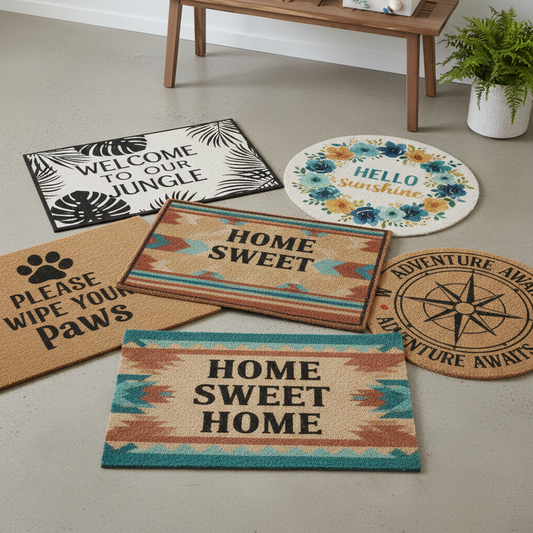 I made custom doormats